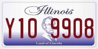IL license plate Y109908
