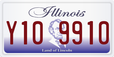 IL license plate Y109910