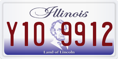 IL license plate Y109912