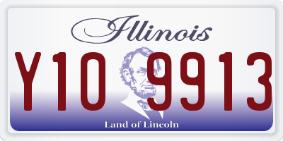 IL license plate Y109913