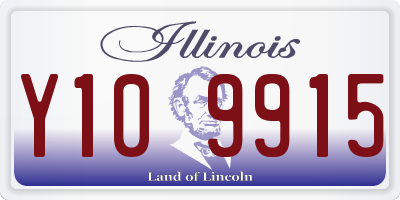 IL license plate Y109915