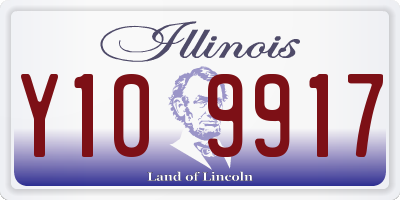 IL license plate Y109917