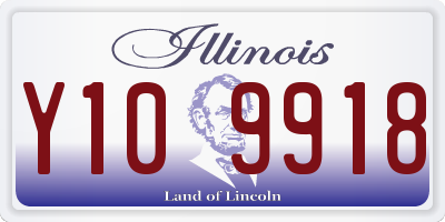 IL license plate Y109918