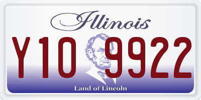 IL license plate Y109922