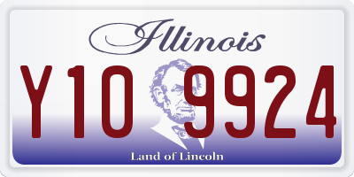 IL license plate Y109924