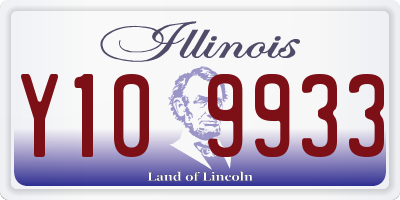 IL license plate Y109933