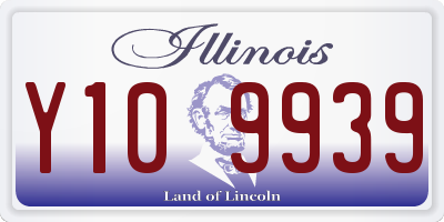 IL license plate Y109939