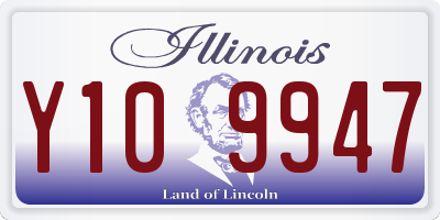 IL license plate Y109947