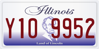 IL license plate Y109952