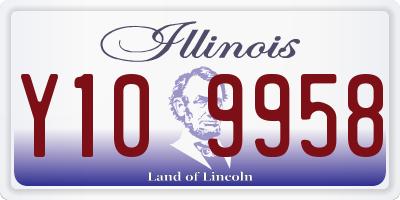 IL license plate Y109958
