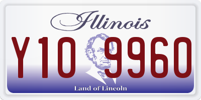 IL license plate Y109960