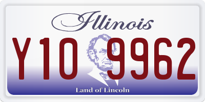 IL license plate Y109962