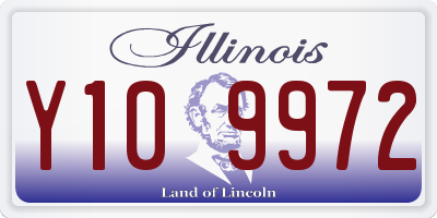 IL license plate Y109972