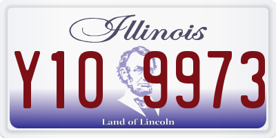 IL license plate Y109973