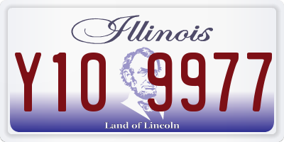 IL license plate Y109977
