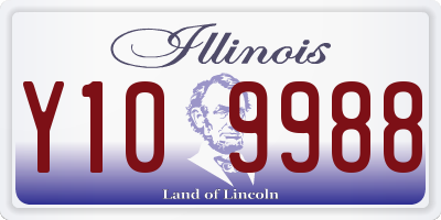 IL license plate Y109988