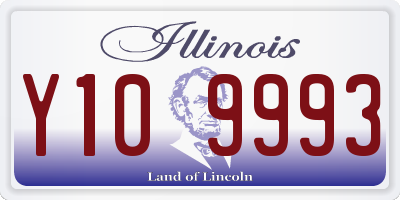 IL license plate Y109993