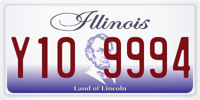 IL license plate Y109994