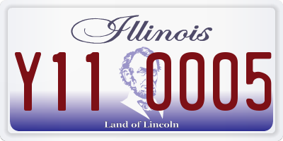 IL license plate Y110005