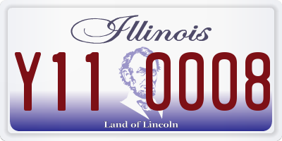 IL license plate Y110008