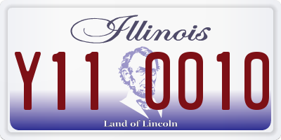 IL license plate Y110010