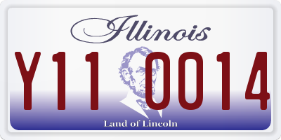 IL license plate Y110014