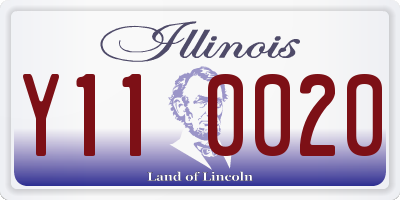 IL license plate Y110020