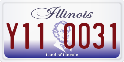 IL license plate Y110031