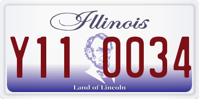 IL license plate Y110034