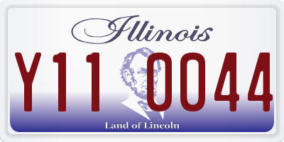 IL license plate Y110044