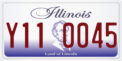 IL license plate Y110045