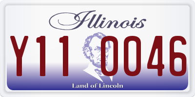 IL license plate Y110046