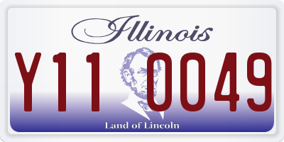 IL license plate Y110049