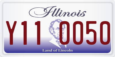 IL license plate Y110050