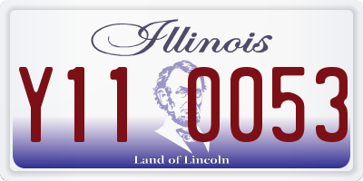 IL license plate Y110053