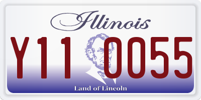 IL license plate Y110055
