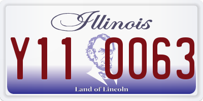 IL license plate Y110063