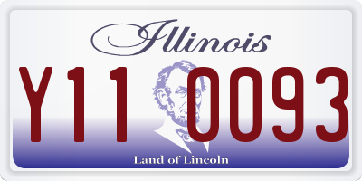 IL license plate Y110093