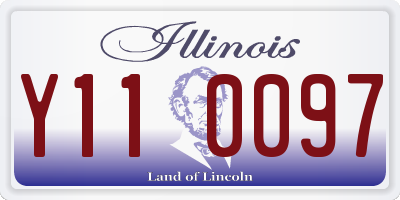 IL license plate Y110097