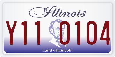 IL license plate Y110104