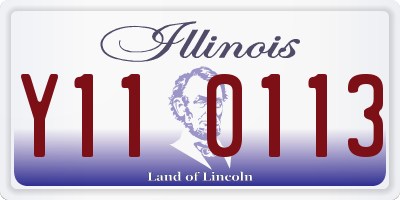 IL license plate Y110113