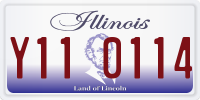 IL license plate Y110114