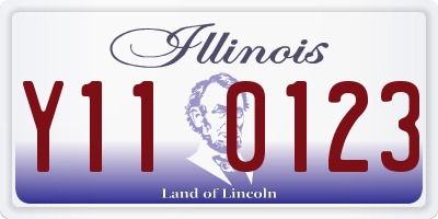 IL license plate Y110123
