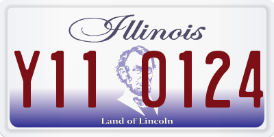 IL license plate Y110124