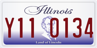 IL license plate Y110134