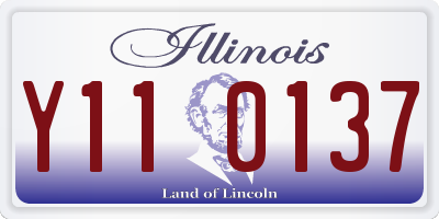 IL license plate Y110137