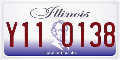 IL license plate Y110138