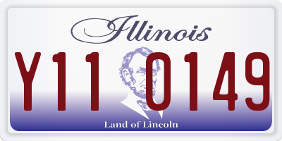 IL license plate Y110149