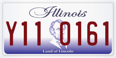 IL license plate Y110161