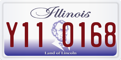 IL license plate Y110168